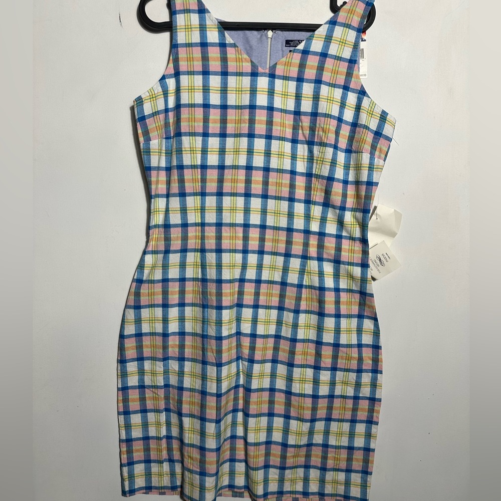 Vintage Tommy Hilfiger Multicolor Plaid Midi Dress